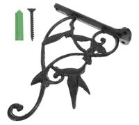 Alipis Support de Panier Suspendu en Fer Noir pour Plantes, Crochet Mural | Installation Facile, Maintien Stable et Résistance à L’usure, Usage Extérieur, pour Lanterne et Carillons
