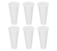 Alipis Vases de Cimetière pour Fleurs, Lot de 6 en Plastique Blanc | Forme Conique Stable, Large Ouverture et Base Étroite, pour Tombes, Décor Commémoratif Extérieur