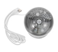 Alipis Veilleuse du Système Solaire Sphère Cristal avec Base Lumineuse