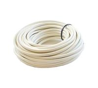 Ali's DIY Câble blanc, flexible et rond à 3 fils 0.75mm - 10 metre Longueur de coupe personnalisée