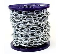 Ali's DIY Chaîne robuste en acier galvanisé à chaud avec bobine complète et longueurs de coupe personnalisées disponibles (3 mètre)