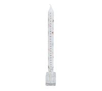 Alison Gardiner Bougie de l'Avent en forme de bonhomme de neige - Bougie compte à rebours de Noël en cire non parfumée, durée de combustion de 10 heures, design festif, fabriquée à la main en
