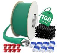 Alitree 100m Cable Robot Tondeuse,Universelles Cable Tondeuse 50Piquets | +12Connecteurs de Câble+12Bornes de Connexion,Tondeuse Gazon Fil Périphérique,Accessoires pour tondeuses,Compatible Worx