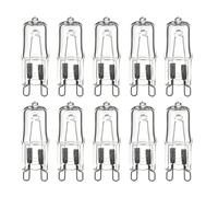 ALIVIM 10Pièces G9 Ampoule Halogène Écologique G9 220V 18W 20W 25W 28W 33W 40W 42W 60W Capsule Led Ampoule Incrustée Perle Cristal Lampe Halogène Ampoule,18w