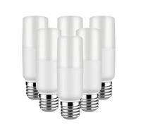 ALIVIM 6 Pièces E27 6W 12W 18W AC220V LED Ampoule De Maïs Cylindrique Lampe D'Éclairage Lampe À Suspension Lampe À Bougie,Cold white,12W