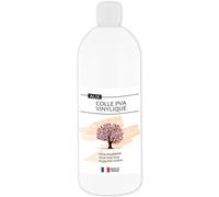 ALIX - Colle PVA Vinylique Blanche 1L - Idéal Travaux Manuels et Loisirs Créatifs Dès 3 ans - Rentrée Des Classes - Fabrication Française
