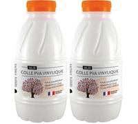 ALIX - Colle PVA Vinylique Blanche 500g - Idéal Travaux Manuels et Loisirs Créatifs Dès 3 ans - Rentrée Des Classes - Fabrication Française (Lot de 2)