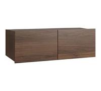 Alix - meuble tv modulable 100 cm - 2 portes - Effet noyer Effet noyer
