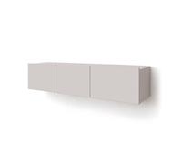 Alix - meuble tv modulable 150 cm - 3 portes - Crème