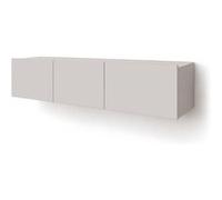 Alix - meuble tv modulable 150 cm - 3 portes - Crème Crème