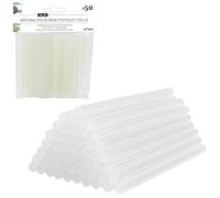 ALIX - Pack de 50 Bâtons de Colle chaude 7mm - Transparent - Pistolet à Colle Glue Gun ALIX