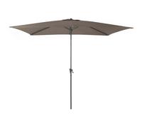 Proloisirs Parasol droit à manivelle rectangulaire Alizé 3 x 2 m Aluminium Taupe