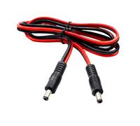 Alksubbm Câble d'alimentation mâle 14 AWG 5,5 x 2,5 mm 1 m | Éclairage LED, module solaire, ventilateur, 12-24 projets extérieurs