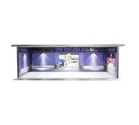 Alksubbm Vitrine de voiture de collection échelle 1:64, M00850 | Boîte de rangement en acrylique pour collection de modèles de bureau, présentoir de garage en acrylique PVC pour