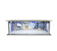 Alksubbm Vitrine de voiture de collection échelle 1:64, M00865 | Boîte de rangement en acrylique pour collection de modèles de bureau, présentoir de garage en acrylique PVC pour