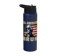 All American Bruh 4th Of July 2024 George Washington Bruh Stainless Steel Insulated Water Bottle