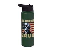 All American Bruh 4th Of July 2024 George Washington Bruh Stainless Steel Insulated Water Bottle