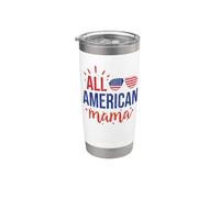 All American Mama 4th of July Sunglasses Family Gobelet isotherme en acier inoxydable double paroi