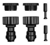 All-Black Raccords de tuyaux d'irrigation à connexion rapide, compatibles avec les microtubes pour arroseurs de jardin et systèmes de pulvérisation, kit d'arrosage vertical de jardin