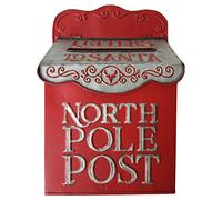 All Chic Boîte aux Lettres de Noël à Suspendre au Mur - Motif Père Noël - pour l'extérieur - Décoration de Noël
