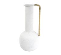 All Chic Vase à Fleurs en métal Blanc pour Fleurs - Vase décoratif Vintage