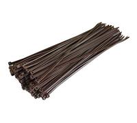 All Trade Direct - Lot de 100 colliers de serrage de 300 x 4,8 mm, marron foncé