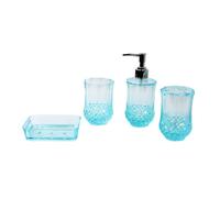 Allayu Ensemble de porte-savon et tasse de brosse à dents pour, Bleu
