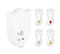 Allayu Lumière à détection de mouvement, éclairage de toilettes, veilleuse toilettes, éclairage fantaisie. Quatre pièces en plastique. Idéal pour s'amuser.
