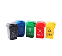 Allbestop Rangement Dossier Mini poubelle et recyclage Mini recyclage pour bureau Mini poubelle avec couvercle Poubelle Porte-stylo Organisateur de poubelle de bureau Rangement Porte-crayon Stylo (Re