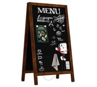 ALLboards Chevalet stop-trottoir étanche 78×44 cm cadre CLASSIC BRUN, Chevalet Publicitaire
