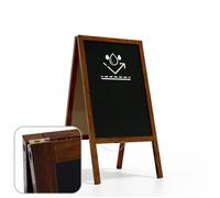 ALLboards Chevalet Stop Trottoir Etanche avec Cadre en Bois Laqué 118x61cm