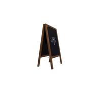 ALLboards Chevalet Stop Trottoir Etanche avec Cadre en Bois Laqué 150x61cm, Chevalet Publicitaire
