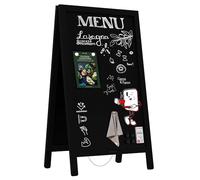 ALLboards Chevalet stop-trottoir étanche magnétique 80x45 cm cadre NOIR