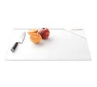 ALLboards Planche à Découper & Plateau en Verre 50x40cm BLANCHE