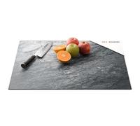 ALLboards Plaque de Protection en Verre Trempé Universel et Multifonction 60x52cm avec Motif Granite Roche Pierre, Planche à Découper, Plateau en Verre