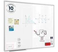 ALLboards Tableau Blanc Magnétique Effaçable à Sec avec Cadre en Aluminium Premium EXPO 100x80cm, Whiteboard