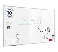 ALLboards Tableau Blanc Magnétique Effaçable à Sec avec Cadre en Aluminium Premium EXPO 200x120cm, Whiteboard