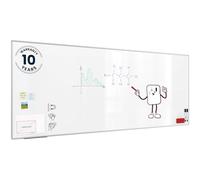 ALLboards Tableau Blanc Magnétique Effaçable à Sec avec Cadre en Aluminium Premium EXPO 300x120cm, Whiteboard