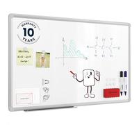 ALLboards Tableau Blanc Magnétique Effaçable à Sec avec Cadre en Aluminium Premium EXPO 80x50cm, Whiteboard