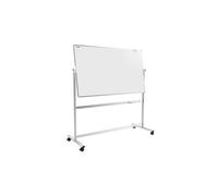 ALLboards Tableau Blanc Mobile Double Face Magnétique Effaçable à Sec avec Cadre en Aluminium 120x90cm, Tableau Blanc Mobile