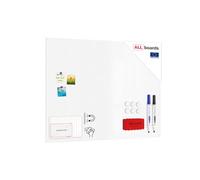 ALLboards Tableau magnétique effaçable à sec SLIMboard sans cadre 120×90 cm + ACCESSOIRES