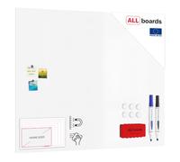 ALLboards Tableau magnétique effaçable à sec SLIMboard sans cadre 150×120 cm + ACCESSOIRES