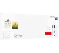 ALLboards Tableau magnétique effaçable à sec SLIMboard sans cadre 90×30 cm