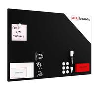 ALLboards Tableau Magnétique en Métal à Craie Noir 60x40cm, MetalBoards pour tout type d'Aimants
