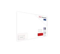 ALLboards Tableau Magnétique en Métal Blanc 120x90cm, MetalBoards pour tout type d'Aimants