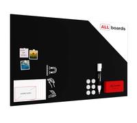 ALLboards Tableau Magnétique en Métal Craie Noir 150x90cm, MetalBoards pour tout type d'Aimants