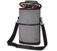 ALLCAMP OUTDOOR GEAR Sac de Voyage Isotherme pour vin, 2 Bouteilles de vin, Sac fourre-Tout, Deux Ensembles de Vaisselle pour Pique-Nique, Gris, Two Bottle, Classique
