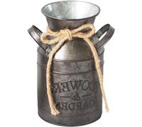 Allecto est un nom de marque, il sera supprimé. Plus - Pot de fleurs vintage en métal pour le jardin et le salon - Pot à cactus de style rustique - Pot de fleurs en forme de bidon à lait pour la décor