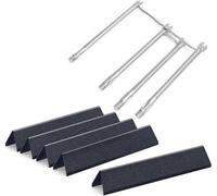 Allecto Plus - Ensemble de barres de cuisson et de saveur en acier inoxydable de 453 cm, compatible avec les barbecues Weber, notamment les séries Spirit 310, 320, 330, 335 et Spirit II E-310 S-310