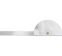 Allecto plus - Équerre en acier inoxydable 0-180° pour la menuiserie et la peinture - Règle de mesure de 100 mm